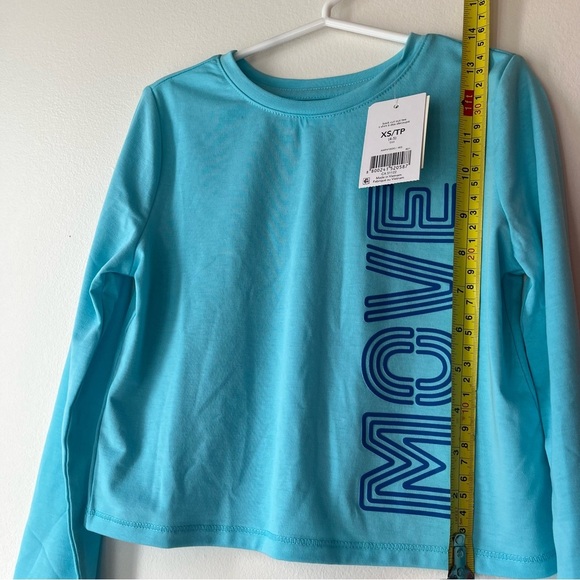 🌼 5/$25 Athletic Works Activewear Tops Long Sleeve Graphic Shirts XS Girls 4-5 - Picture 6 of 12